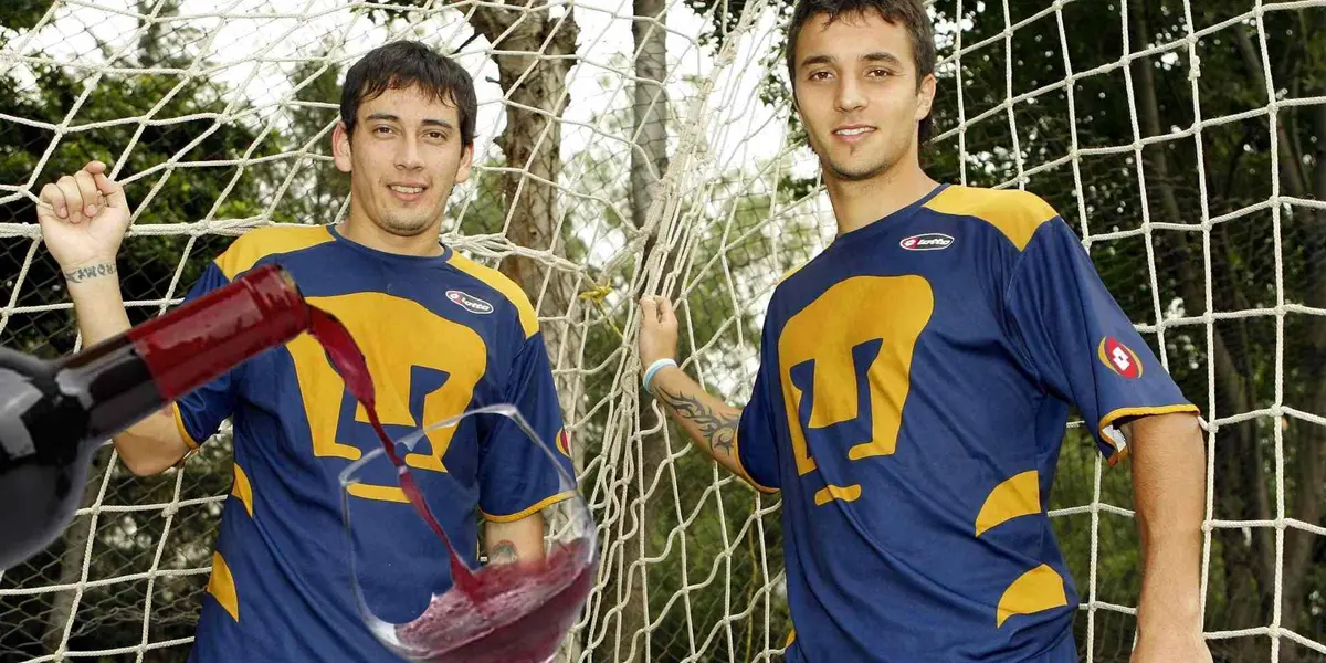 Rubens Sambueza e Ignacio Scocco, copa de vino