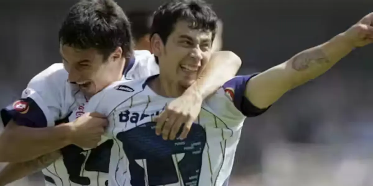 Rubens Sambueza festeja gol con los Pumas (Fuente: Excelsior)