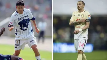 Rubens Sambueza jugando con los Pumas y con América