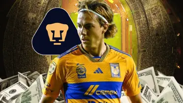 Sebastián Córdova en partido con Tigres / Foto: Luis Estrello