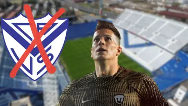 Sebastián Sosa con el uniforme de entrenamiento de Pumas durante su estancia en el club