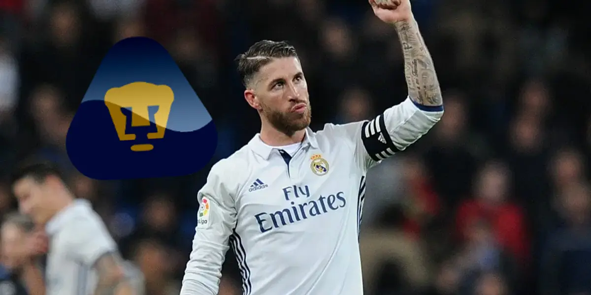 Sergio Ramos con el puño arriba tras victoria del Madrid (Fuente: AFP)