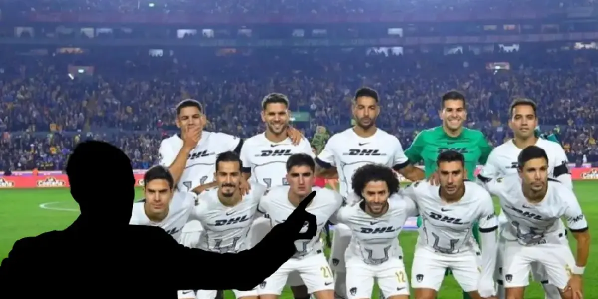 Silueta de Efraín Juárez con Pumas