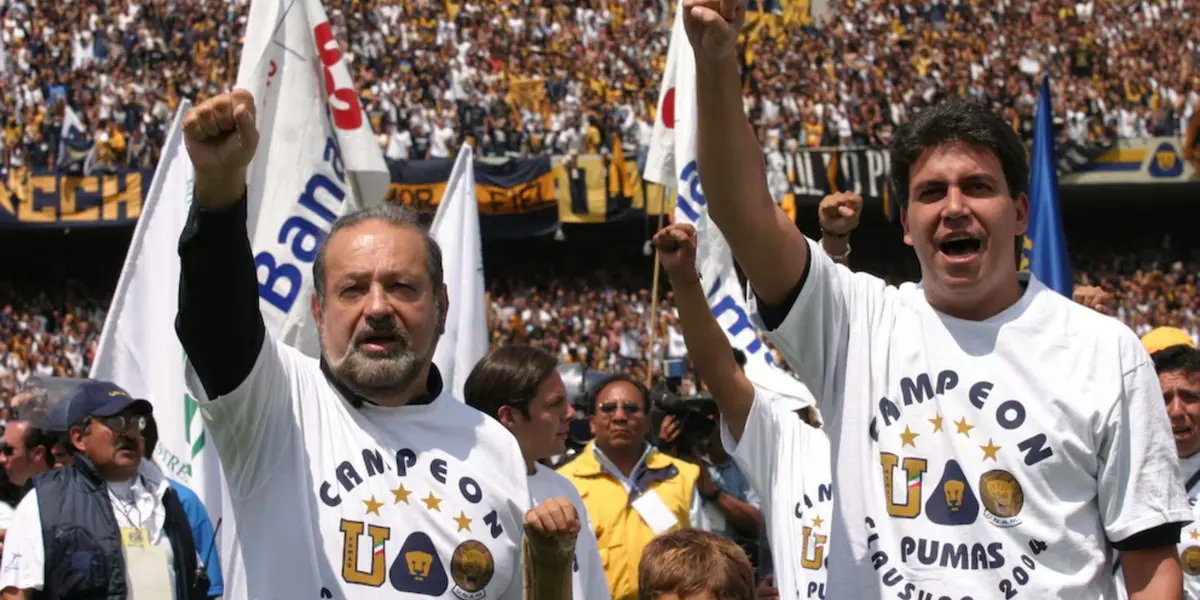 Slim y Ayub se presentan en estadio de Pumas (Fuente: Cuarto Oscuro)