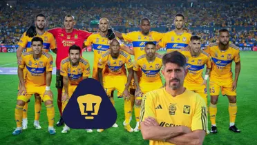 Tigres 2024 Velko Paunovic y escudo de Pumas