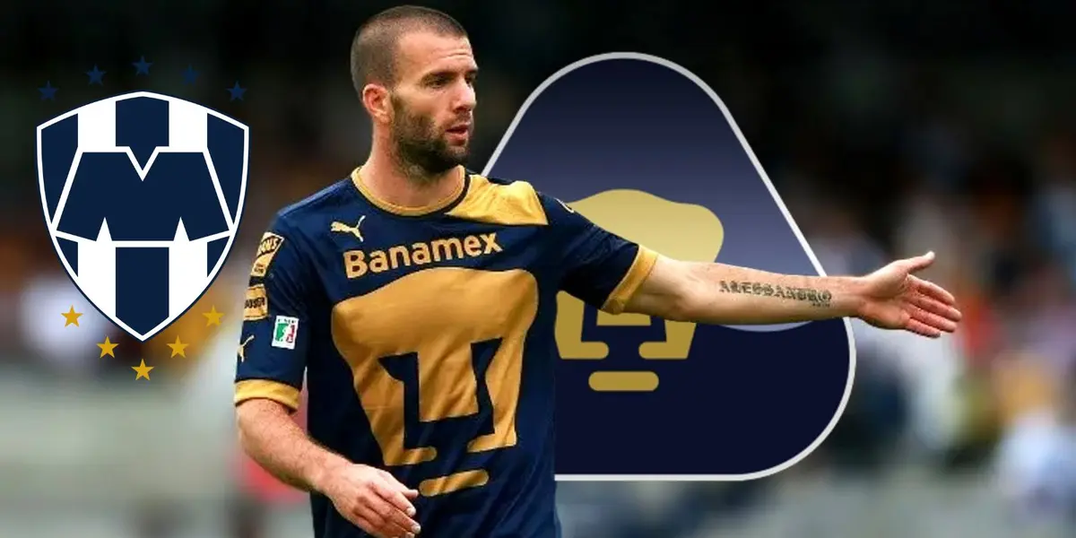 Tito Villa con pumas y Rayados/FOTO: marca