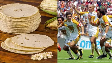 Tortillas y Francisco Fonseca festejando campeonato con los Pumas