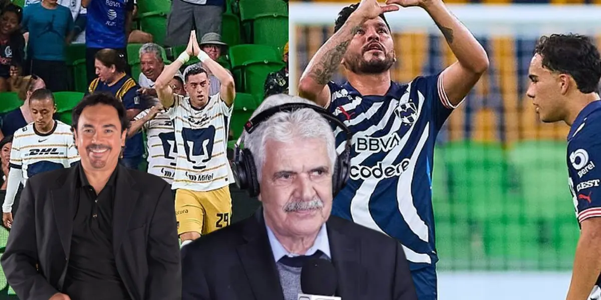 Tuca y Hugo en el Pumas vs Rayados/FOTO: Marca