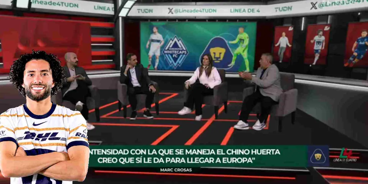 TUDN y César Huerta con Pumas | Foto: TUDN y Pumas