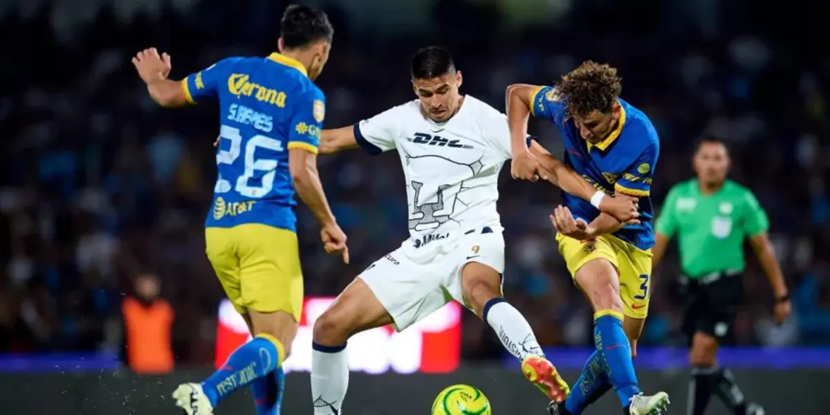 Último juego de Pumas vs América en el estadio de CU (Fuente: Mexsports)