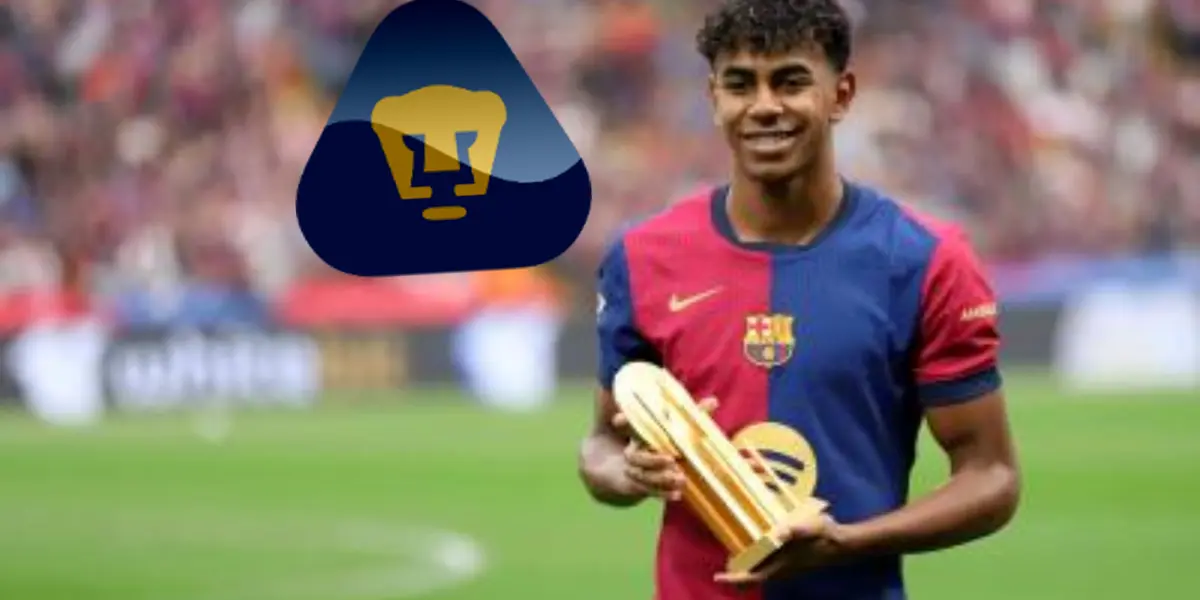 Yamal muestra trofeo al mejor juvenil del mundo (Fuente: El Desmarque)