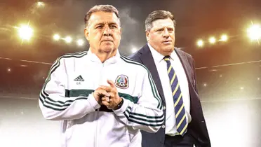 Gerardo Martino y Miguel Herrera en la Seleccion Mexicana