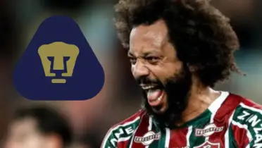 Marcelo festeja un gol con el combinado de Fluminense (Fuente: Globo Esporte) 